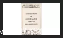 [Ebook] Eugene Burger on Matt Schulien's Fabulous Card Discoveries.