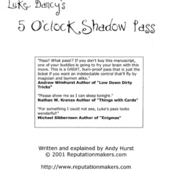 [Ebook] 5 O'Clock Shadow Pass by Luke Dancy.