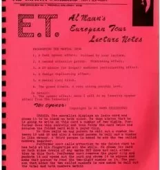 [Magic Video] Europe Lecture Notes 1984 by Al Mann