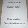 [Ebook] For Your Eyes Only by David Williamson & Bruce Allen.