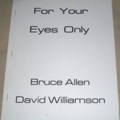 [Ebook] For Your Eyes Only by David Williamson & Bruce Allen.