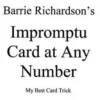 [Ebook] Barrie Richardson - Impromptu Card At Any Number ( Instant Download )