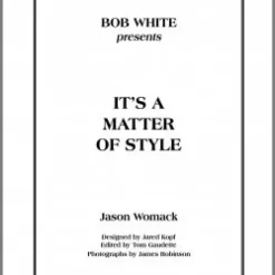 [Ebook] Bob White - It's a Matter of Style ( Instant Download )