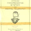[Ebook] Jordan's Improved Mindreading System or Mental Telepathy by E J Jordan.
