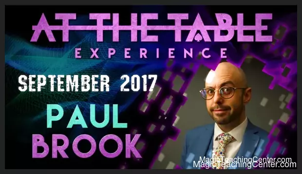 Paul Brook – At The Table Live Lecture September 20th 2017
