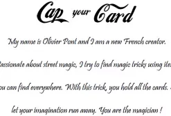 [Magic Video] Cap your Card by Olivier Pont