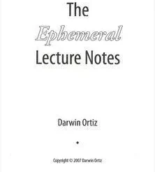 [Magic Video] Darwin Ortiz - The Ephemeral Lecture Notes