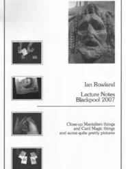 [Magic Video] Ian Rowland - Lecture Notes (Blackpool 2007)