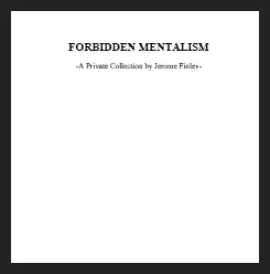 [Ebook] Jerome Finley - Forbidden Mentalism