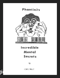 [Magic Video] Incredible Mental Secrets by Phantini