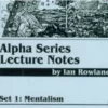 [Ebook] Alpha Series Lecture Notes Set 1 Mentalism by Ian Rowland ( Instant Download )