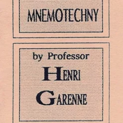 [Ebook] Mnemotechny by Henri Garenne