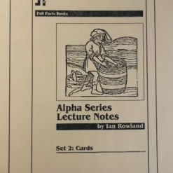 [Ebook] Alpha Series Lecture Notes (Set 2 - Cards) by Ian Rowland ( Instant Download )