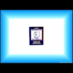Deceptive Decisions by Jheff mentalism trick kit featuring five decision cards (Travel, Love, Health, Money, Family), three colored chips, and a prediction envelope.