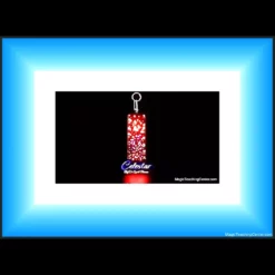 Dr. Cyril Thomas Celestar visual card revelation gimmick, an unbreakable keychain device, for instant download magic.