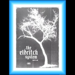 Digital cover art for Lewis Le Val's 'The Eldritch System' instant download, representing psychological mentalism and deep self-reflection through surreal questioning.