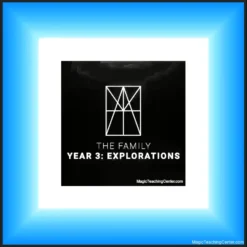 Cover art for 'The Family' by Benjamin Earl, featuring a sophisticated and thematic design, indicating an advanced card magic tutorial and theoretical masterclass.