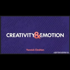 Cover art for Yannick Chretien's Creativity & Emotion ebook, featuring the title and author, representing a guide to advanced magic theory and effects.