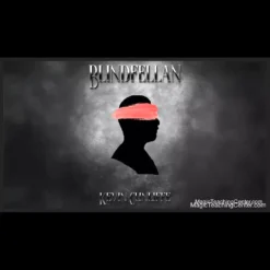 Kevin Cunliffe demonstrating the Blindfellan blindfold, a specialized self-sticking bandage for mentalists and magicians that allows the performer full vision while appearing completely blindfolded.