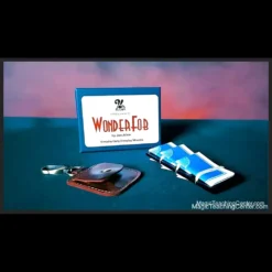 Jon Allen presenting an everyday carry (EDC) key fob, showcasing the WonderFob magic trick with a playing card.
