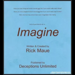 Cover image for Imagine by Rick Maue, an instant download mentalism manuscript teaching impromptu mind reading effects without gimmicks.