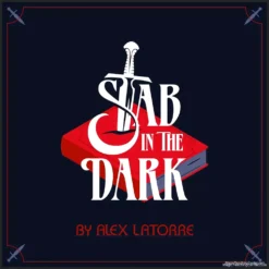 Image depicting Alex Latorre's Stab In The Dark, a visual book test magic trick where a knife impales a single chosen page in a book.