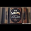 Cover image for The Show by Simon digital guide, featuring a magician writing notes for creating a magic or mentalism performance, emphasizing show design and instant download.