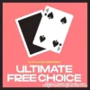Alexander Hermann's Ultimate Free Choice instant download, featuring a magician revealing a predicted card from a deck with a surprise multi-match ending.