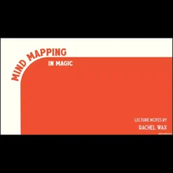Digital course cover for Rachel Wax's 'Mind Mapping in Magic' showing a visual representation of idea organization for creative magic routines and performance.