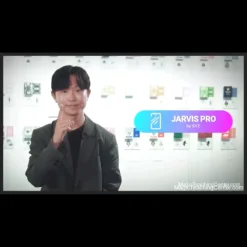 SYZ JARVIS PRO mobile magic software interface displayed on a smartphone, showcasing its capabilities for revolutionary magic tricks and audience interaction via instant download.