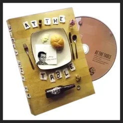 Tomas Medina performs impromptu close-up table magic with everyday objects like bottles, napkins, and coins, featured in the 'At The Table' instant download lesson.