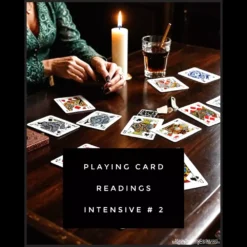Kenton Knepper Playing Card Readings Intensive 2 course cover. Digital download for advanced card interpretation and professional reading techniques.