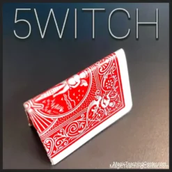 Cover image for 5Witch by Ben Williams, an instant download magic video tutorial, featuring a stylized hand holding a folded playing card with the title '5Witch'.