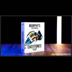 Rich Relish and Craig Petty presenting the Easy Tones color prediction mentalism system, featuring a stack of colorful swatches. Instant download for magic performers.