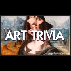 Cover image for 'Art Trivia' instant download magic video, showcasing an art-themed visual effect with the creators David Jonathan, Nikolas Mavresis, and TCC Magic.