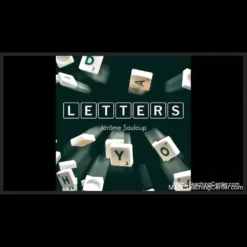 Jérôme Sauloup and Magic Dream "Letters" mentalism effect demonstration featuring Scrabble tiles forming a predicted word inside a transparent bag.