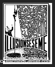 Ebook cover for 'Illusionseseme' by Prof. S.K. Vasantha Kumar, depicting a mystical-themed design, representing 98 Indian magic illusions and stage effects available as an instant digital download.