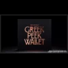 Sleek, high-quality leather Greek Peek Wallet by Tony Antoniou, showcasing its slim design, card slots, and the discreet mechanism for foolproof mind-reading magic. Includes Instant Download tutorial.
