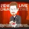 Jon Armstrong delivering his Penguin Live Lecture 2, a digital download course on advanced close-up card and coin magic techniques.