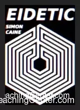 EIDETIC by Simon Caine Ebook cover art, illustrating memory and mentalism concepts for a magic tutorial, instant download.