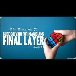Collin Claus demonstrating Rubik's Cube solving techniques for magicians in Lesson 5, from the instant download magic video series.