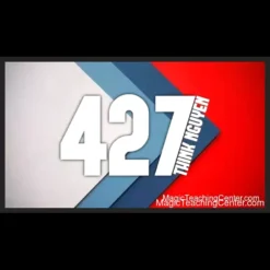Magic video tutorial for Think Nguyen – 427 showcasing an Ace revelation card trick with numbers 2, 4, and 7 on playing cards, set against a dark, mystical background.