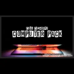 Paul Pickford demonstrating the 'Computer Pack' card trick, featuring a selected card vanishing and reappearing with its mates, as part of a digital magic tutorial video.