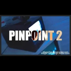 Digital product cover for Pin Point 2 by W.K. and Bobby, featuring an elegant design with coins and text, indicating an advanced coin magic video tutorial download.
