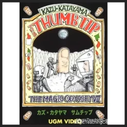 Kazu Katayama performing a thumb tip magic trick, featured in The Magic Odyssey VII Japanese lecture video