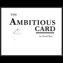 Ebook cover for David Ben's 'The Ambitious Card,' a guide to mastering the classic card magic trick that fooled Houdini.