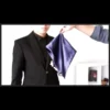 Double Kill Hanky by Amor Magic - Elegant blue checkered magic handkerchief prop for vanishing and reappearance tricks.