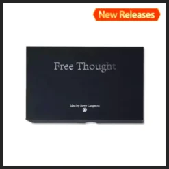 Cover image for TCC & Steve Langston Free Thought magic trick tutorial, showing a hand presenting a spread deck of cards with a mysterious vanishing card or blank card effect.