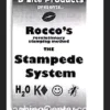 Product image for Rocco and Nick Savva's Stampede System, illustrating the visual magic trick of stamping an image onto a spectator's palm.