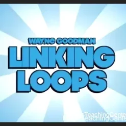 Wayne Goodman performing the Linking Loops rope magic trick, with three brightly colored ropes intertwined, available as an instant digital download video tutorial.